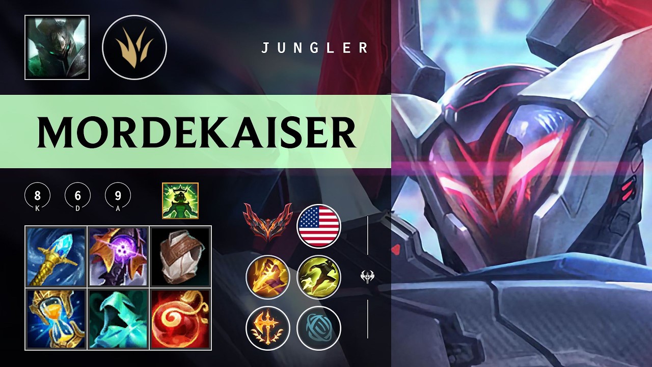 Mordekaiser Jungle vs Lee Sin - NA Grandmaster Patch 26.05