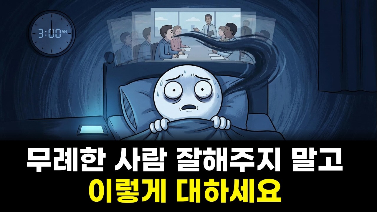 무례한 사람에게 휘둘리지 않는 법｜예민하다는 말에 상처받지 않는 3가지 방법