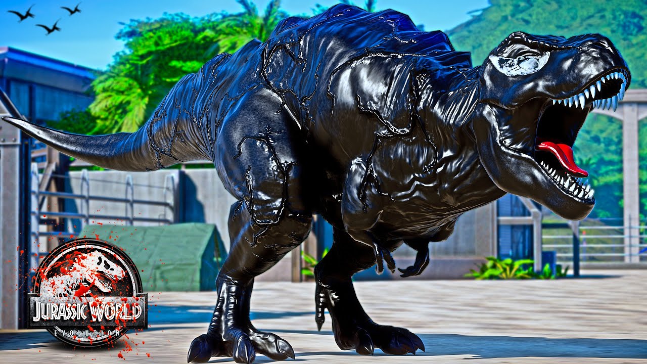 Big VENOM Rex vs Spider-Man, The Flash, Green Lantern, Iron Man Superhero Dinosaurs Fight