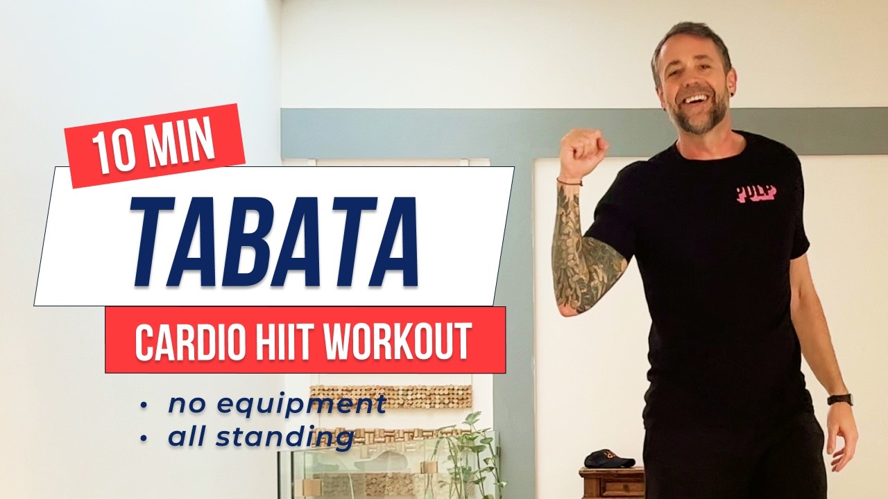 10 MIN TABATA HIIT WORKOUT 🔥 Explosive Cardio Burn | Full Body, No Equipment