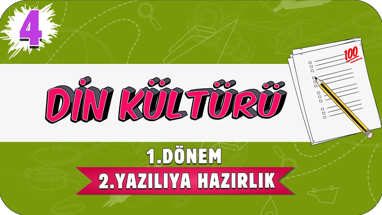 4.Sınıf Din 1.Dönem 2.Yazılıya Hazırlık | 2021 📝
