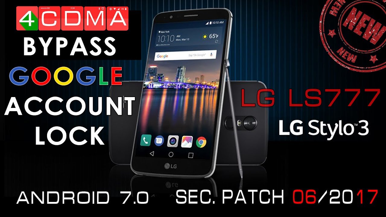 ALL LG STYLO3 LS777 Google Account Bypass Tutorial | JUNE 2017 | ANDROID 7.0