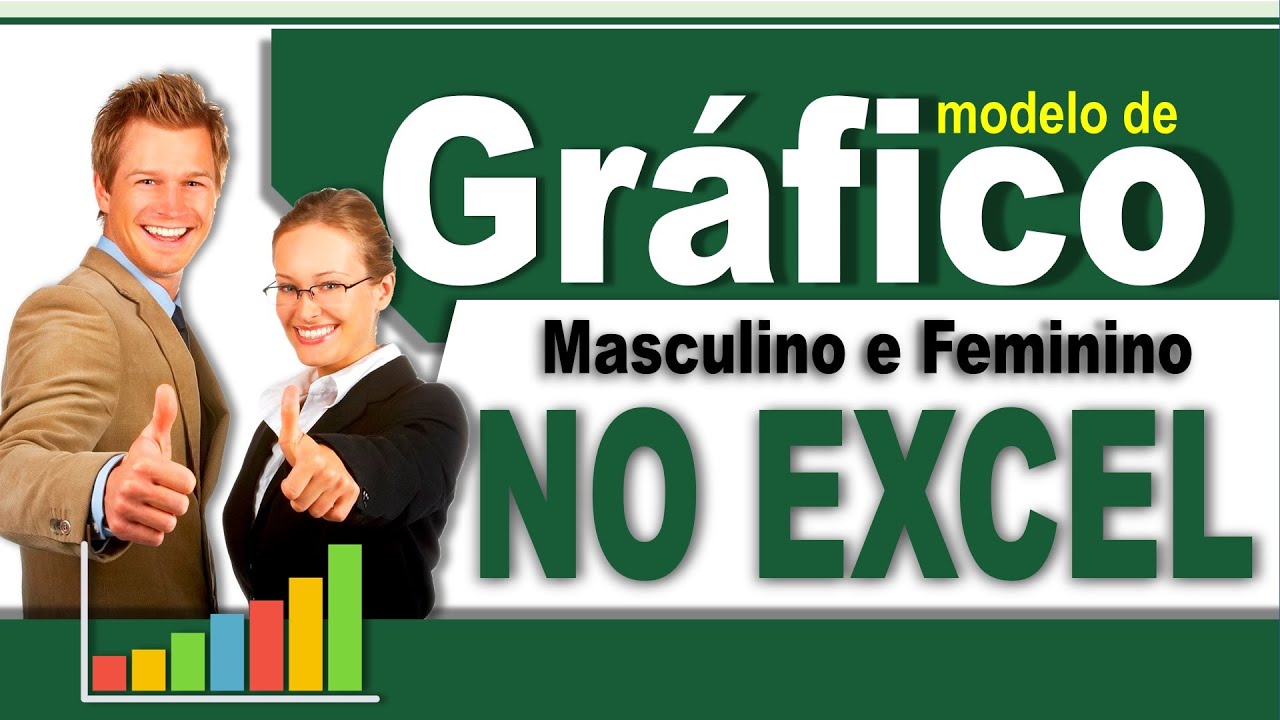 Gráfico Masculino e Feminino no Excel | Gráfico de Gênero Masculino Feminino