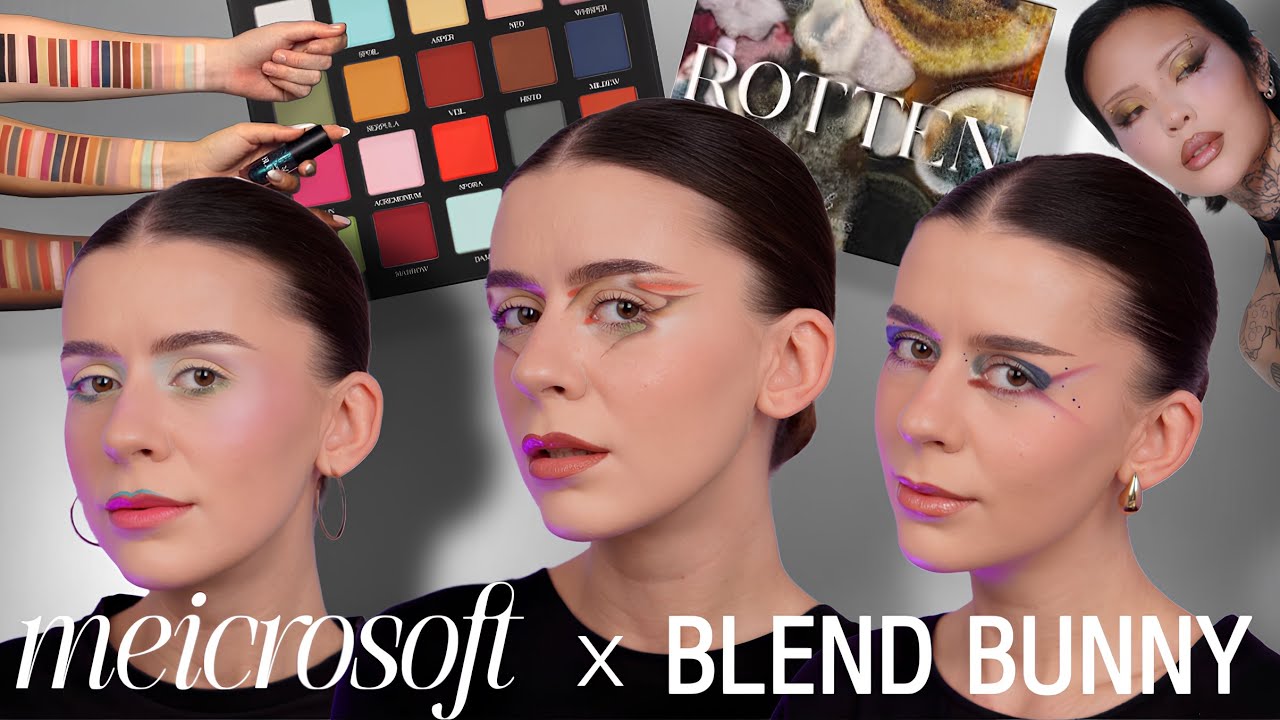 ✨ TOTALNY ZACHWYT paletą rotten od meicrosoft ✨ mei pang x blend bunny 🐰 