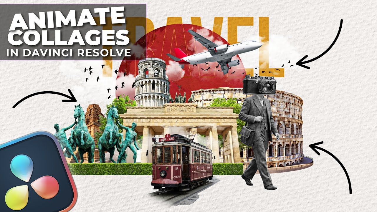 Animate Professional Collage Explainers in DaVinci Resolve (Full Tutorial)