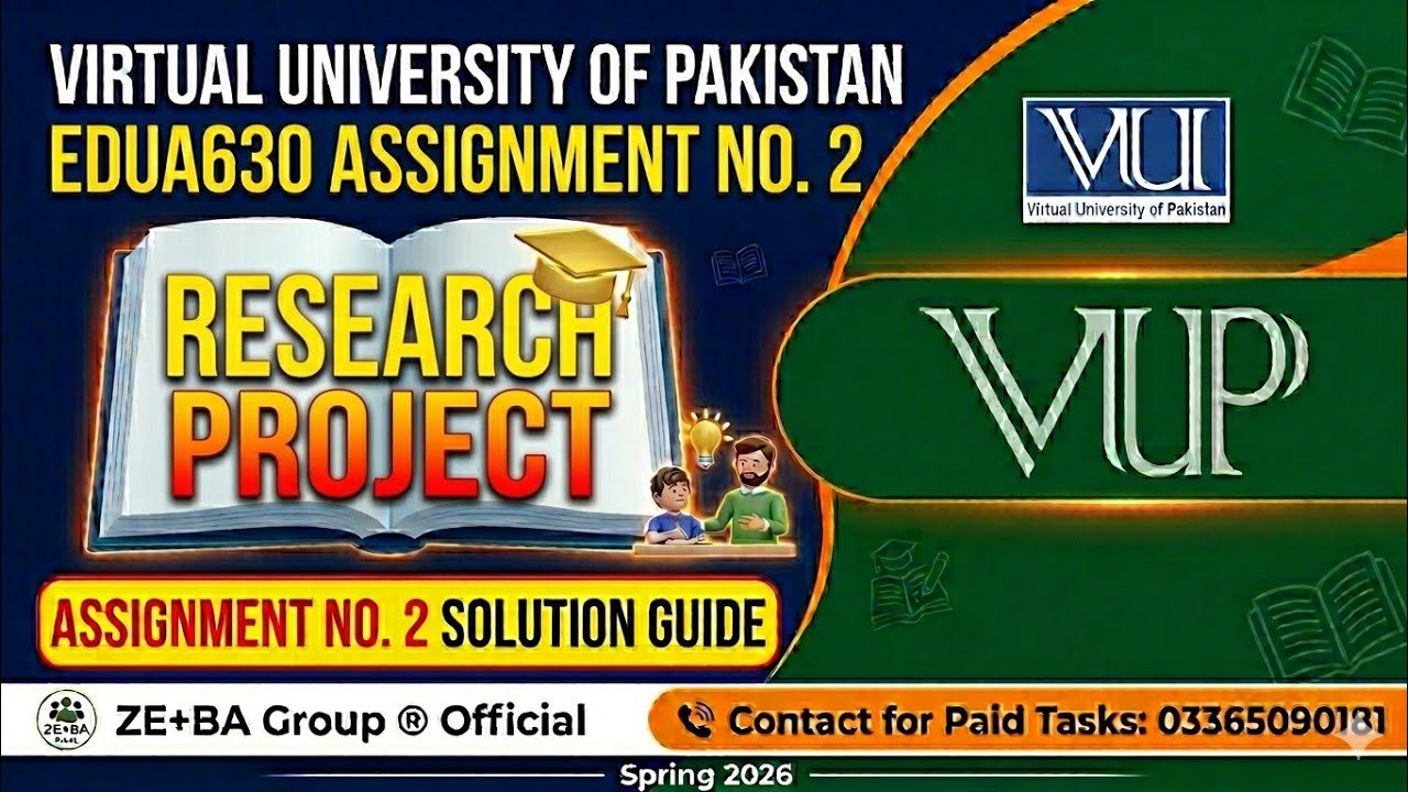 EDUA630 Assignment 2 Solution Spring 2026 By ZE+BA Group || EDUA630 Assignment 2 Spring 2026