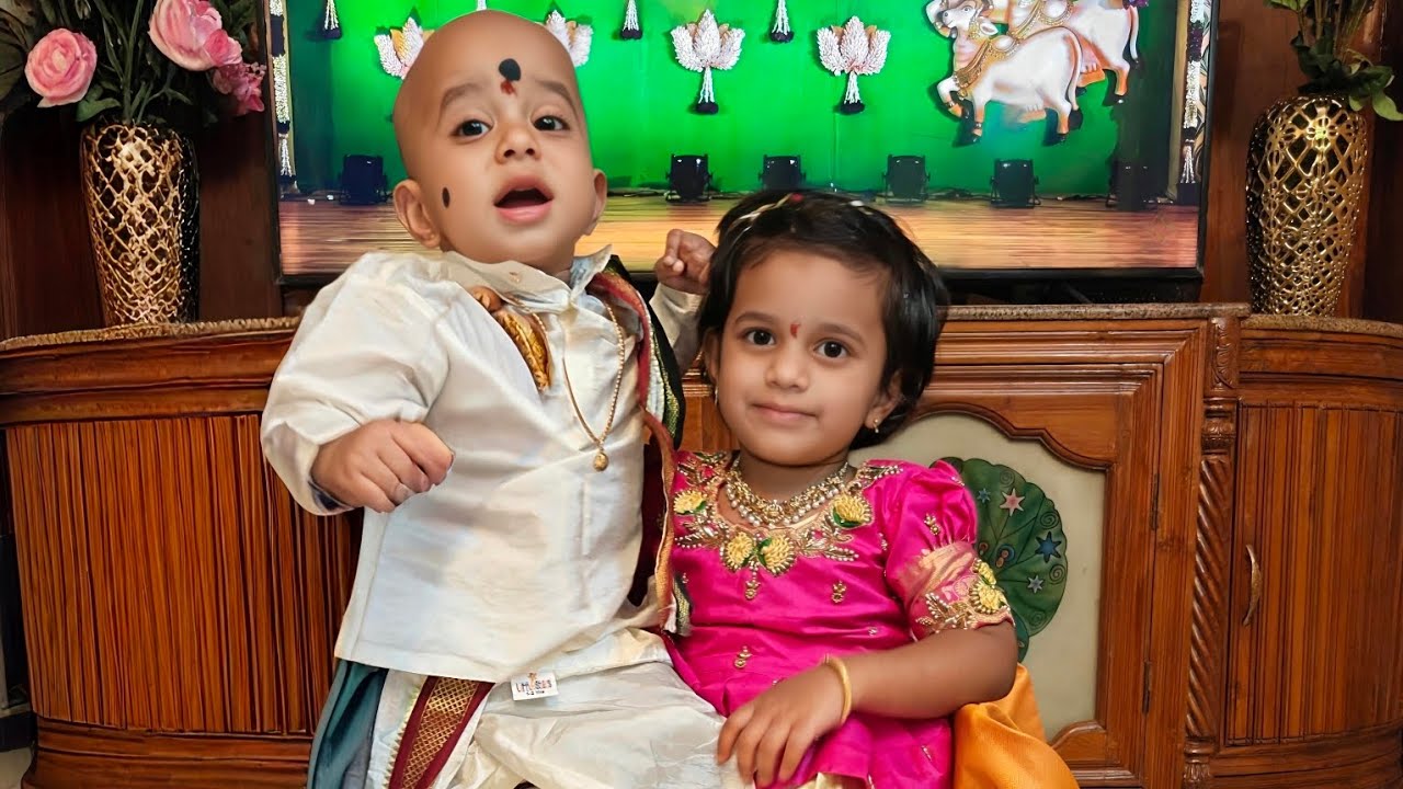 Vedhasree and Suryansh Bhogi pallu Celebrations 