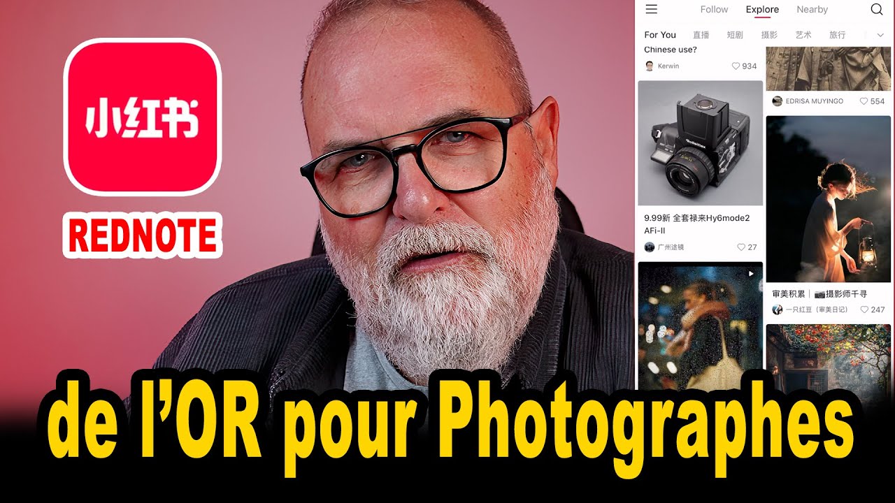 La pépite d'OR Chinoise pour la Photographie RED NOTE 小红书 - EN FRANÇAIS