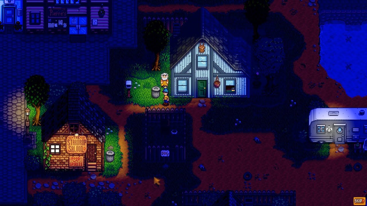 Stardew Valley cjb year 1 spring day  11 จับแรคคูนผู้เสียดายของคือคนอยู่เต้นท์