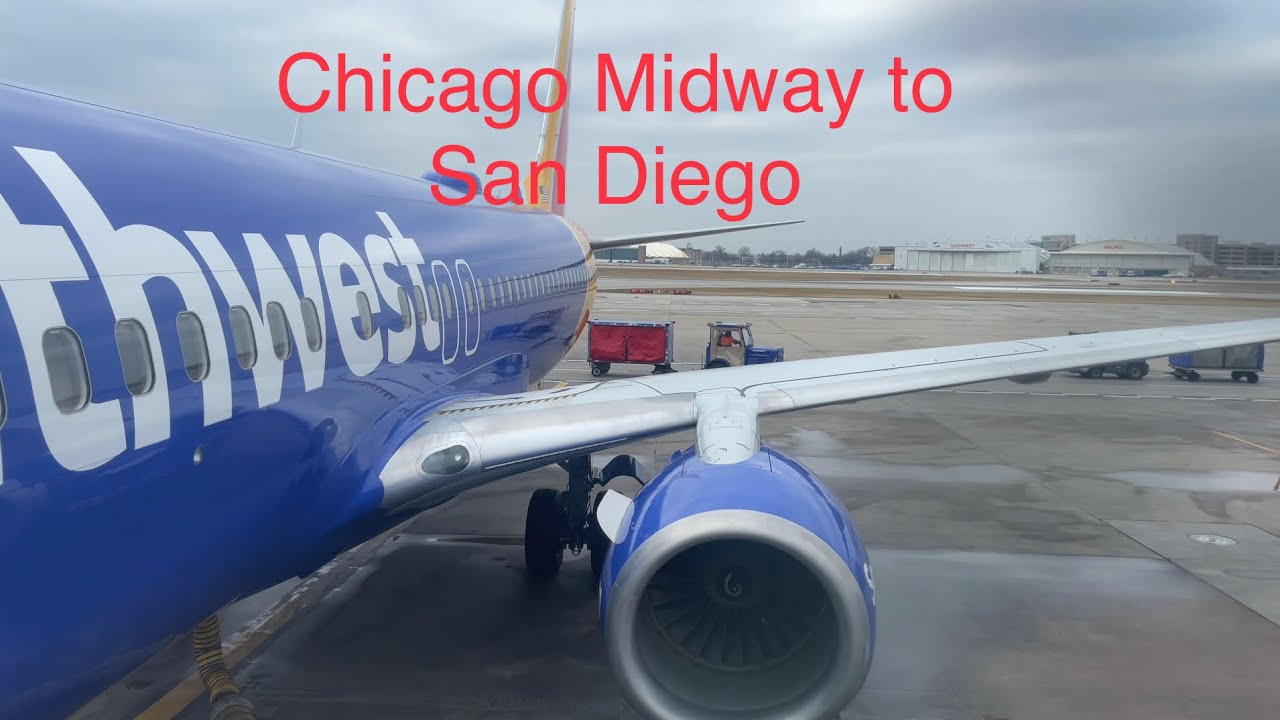 Chicago MDW to SAN Diego SAN Southwest B737-800