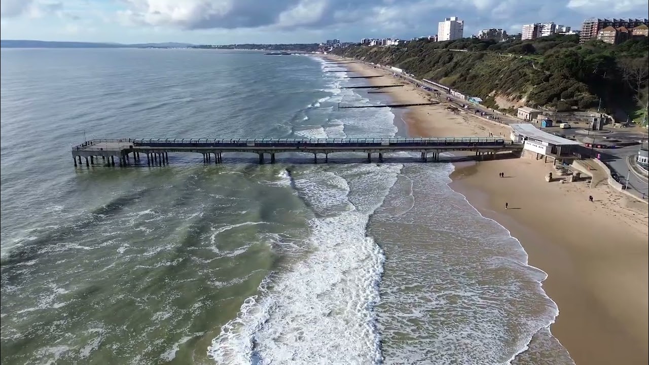 Storm Power at Boscombe Pier | Impressive Waves & Cinematic Coastline