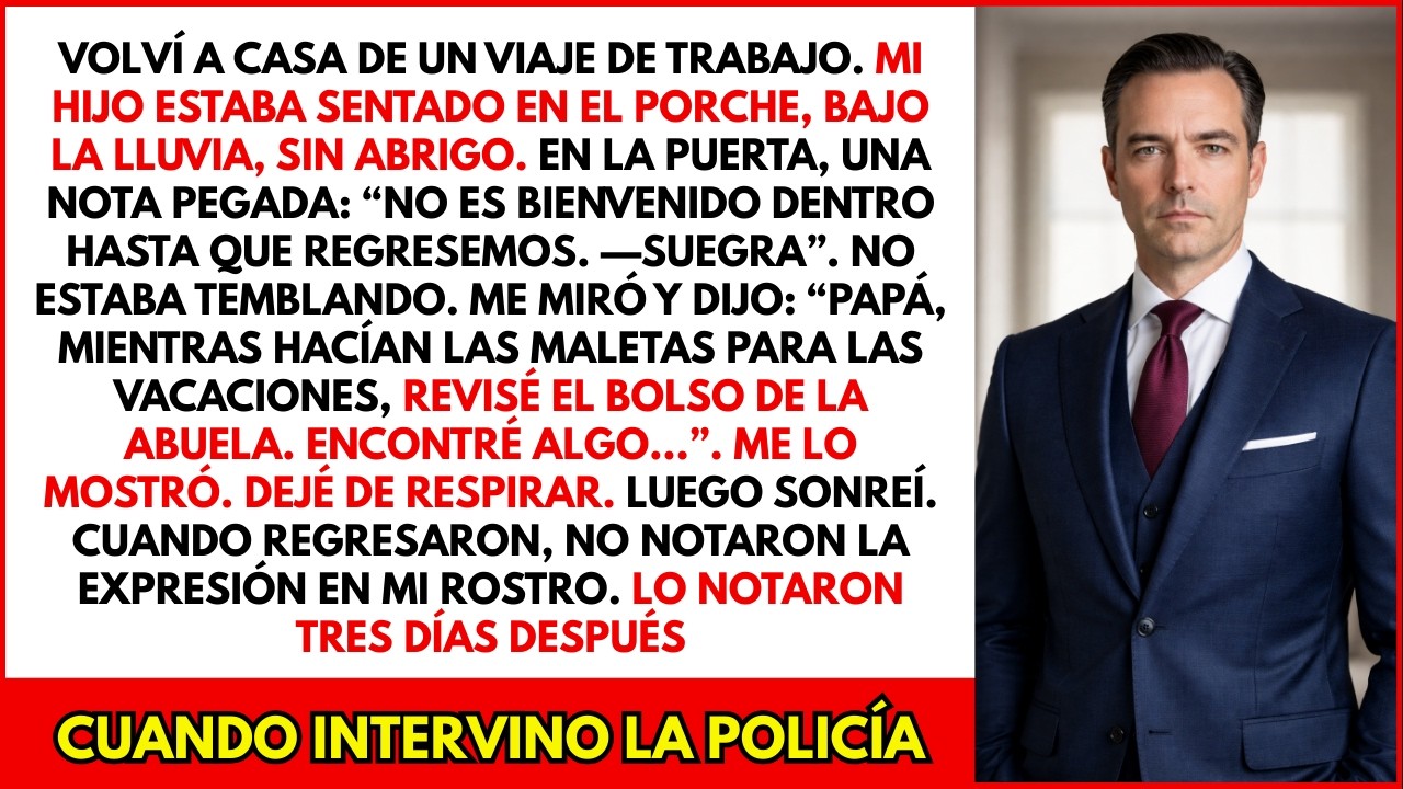 Mi hijo estaba sentado bajo la lluvia con una nota: &ldquo;No eres bienvenido en casa&rdquo;