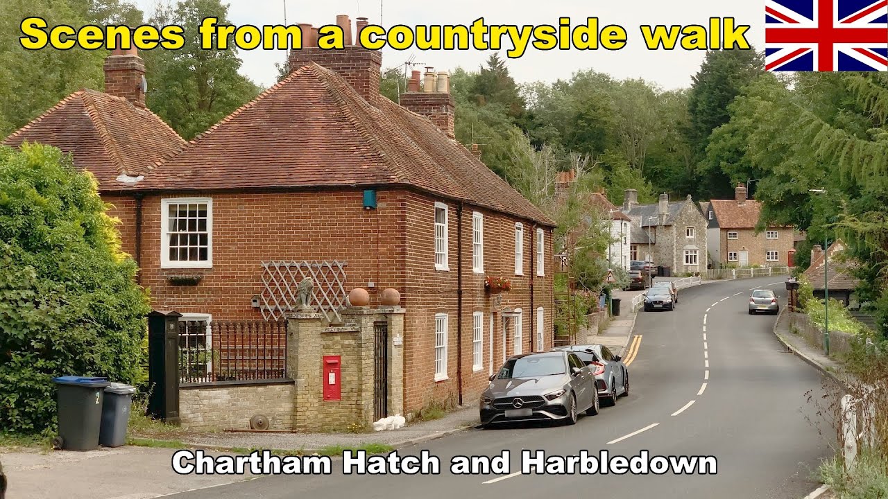 English village & countryside near Canterbury, Kent: Chartham Hatch & Harbledown (July 2025)