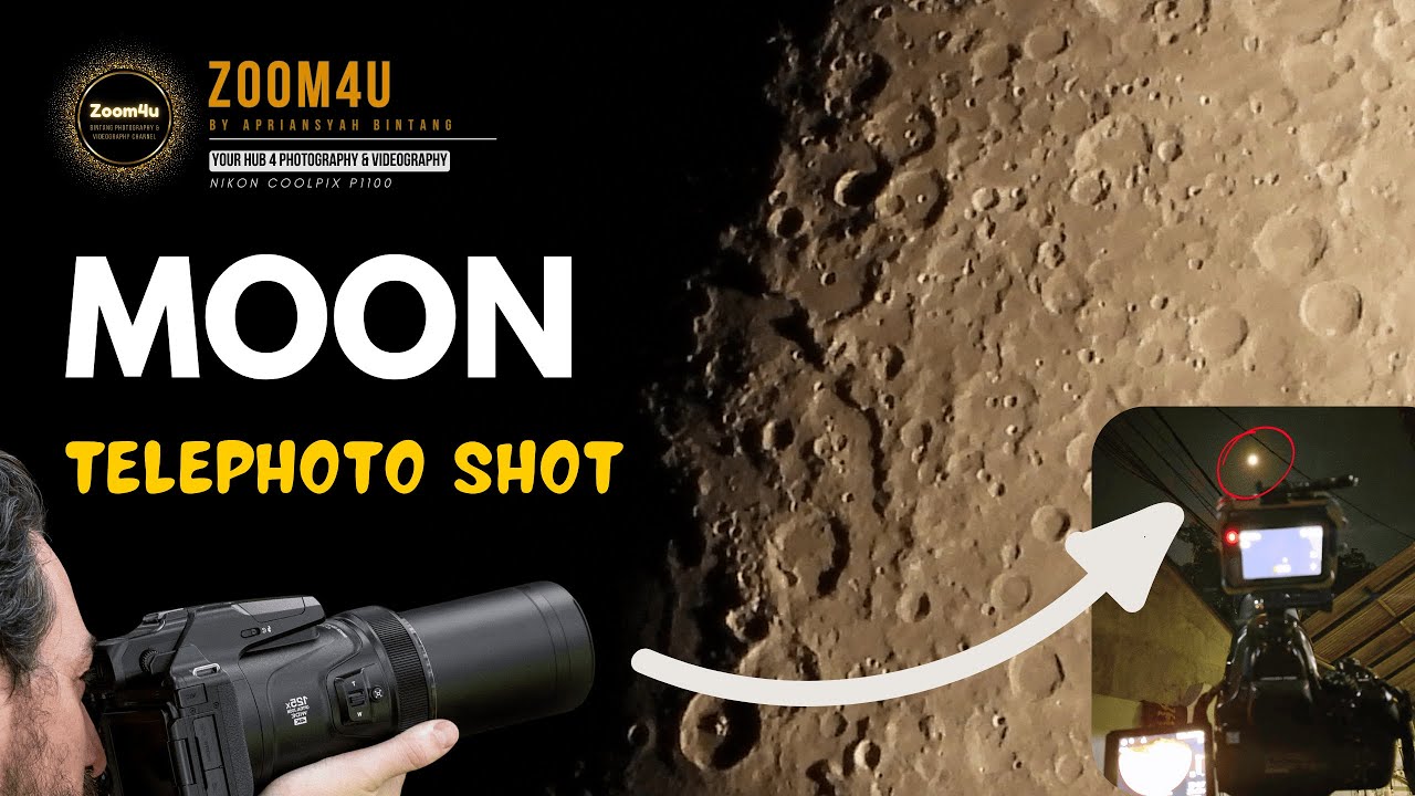 Moon Telephoto Shot #TelephotoLens #astrophotography #moonlovers #photographytips #nikonp1100 #yes