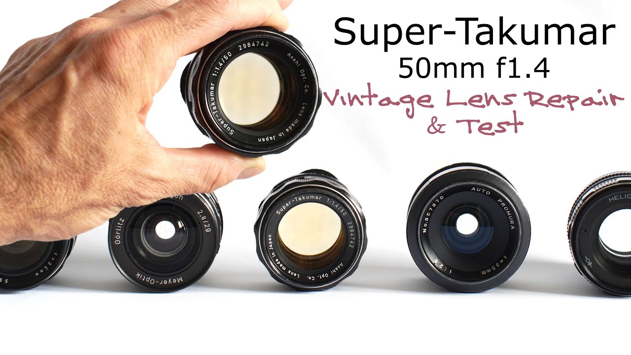 Radioactive Lens - Super Takumar 50mm f1.4 - Repairing a Damaged Filter Thread & Vintage Lens Test