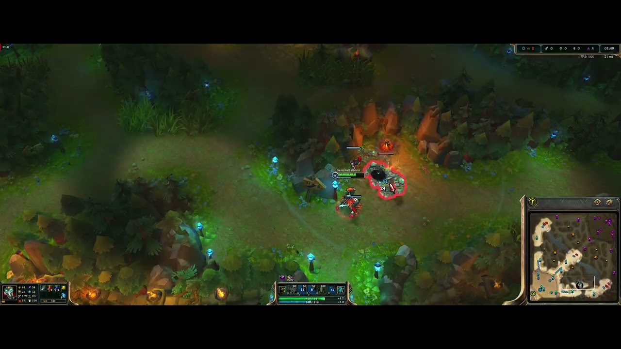 Shaco jungle route full clear lvl 4 in 3min8sec(optimized) - League CLASSIC(season 3)