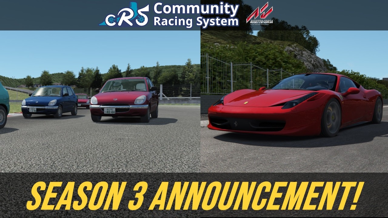 Community Racing System Season 3 Announcement!