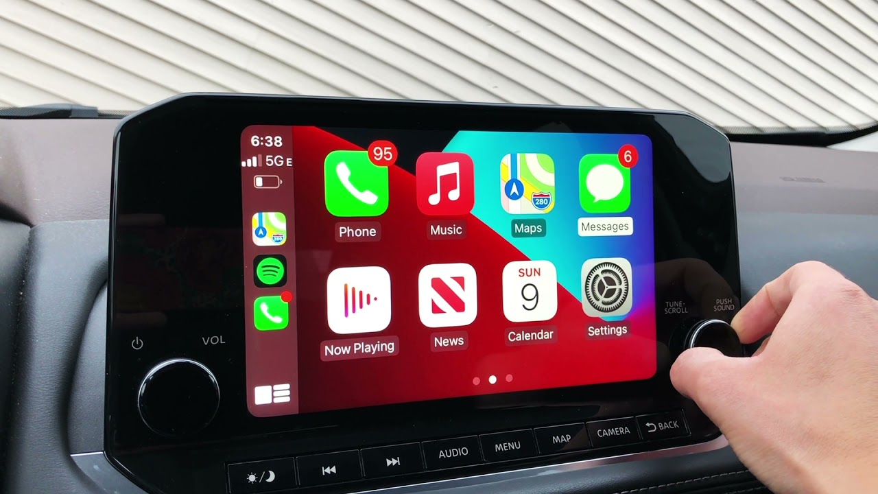 Учебное пособие по использованию Apple CarPlay для нового Nissan Rouge (какие комплектации 2021 г...