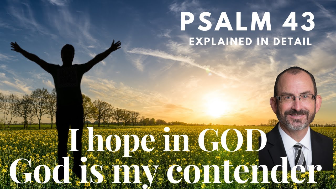 Psalm Chapter 43 - My hope is in God - God is my contender