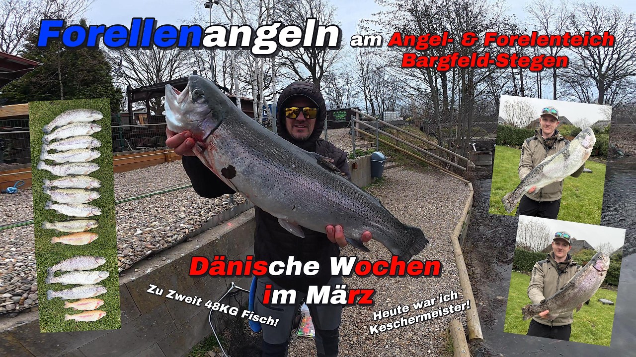 D&auml;nische Wochen im M&auml;rz - Forellenangeln am Angel- & Forellenteich Bargfeld-Stegen #angeln #trout