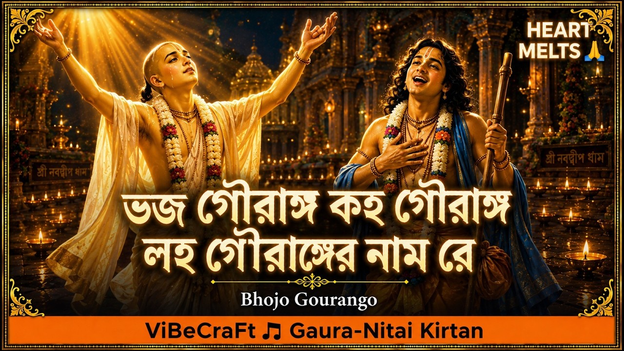 ভজো গৌরাঙ্গ কহো গৌরাঙ্গ | Bengali Devotional Song | Gaura Nitai Kirtan