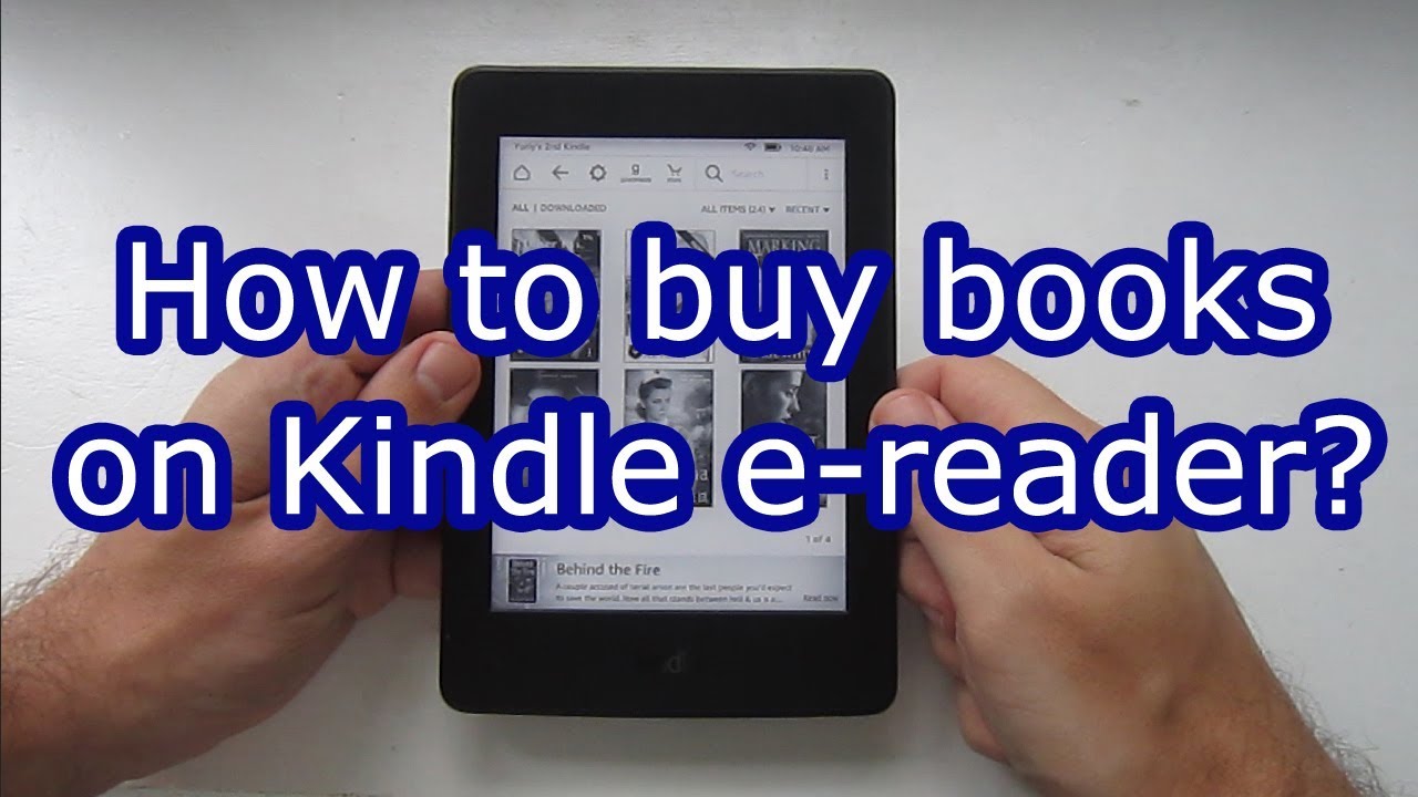 How to buy books on Kindle