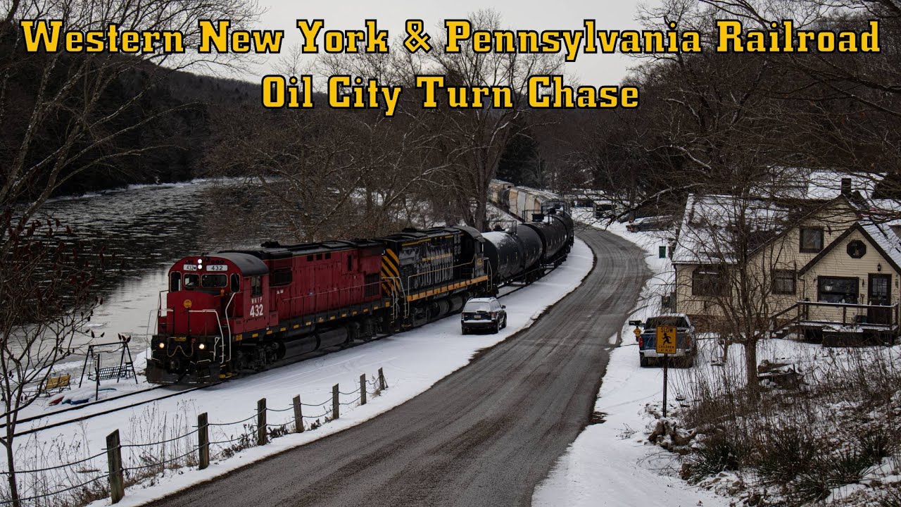Western New York & Pennsylvania Railroad Oil City Turn Chase - Meadville PA to Oil City PA