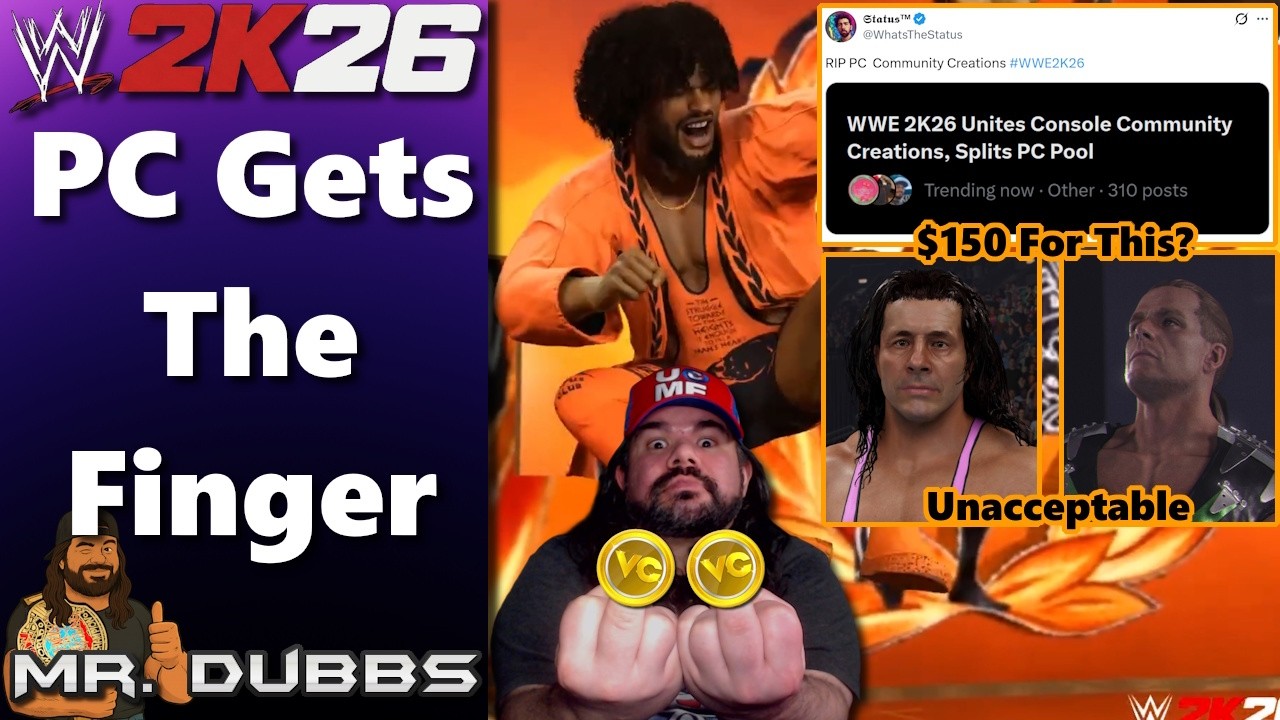 Это шутка? Первый взгляд на DLC и игроки на ПК получат средний палец в WWE 2K26.