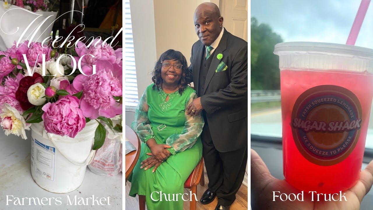 Weekend Vlog: Farmers Market, TikTok Buys, Graduation Celebration, Food Trucks + More