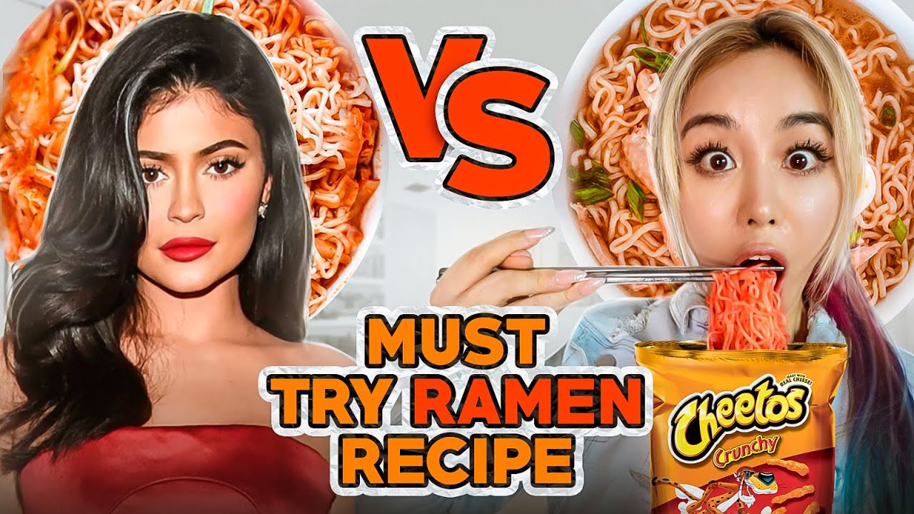 Wengie Makes Tik Tok RAMEN RECIPES! Kylie Jenner vs Saweetie?