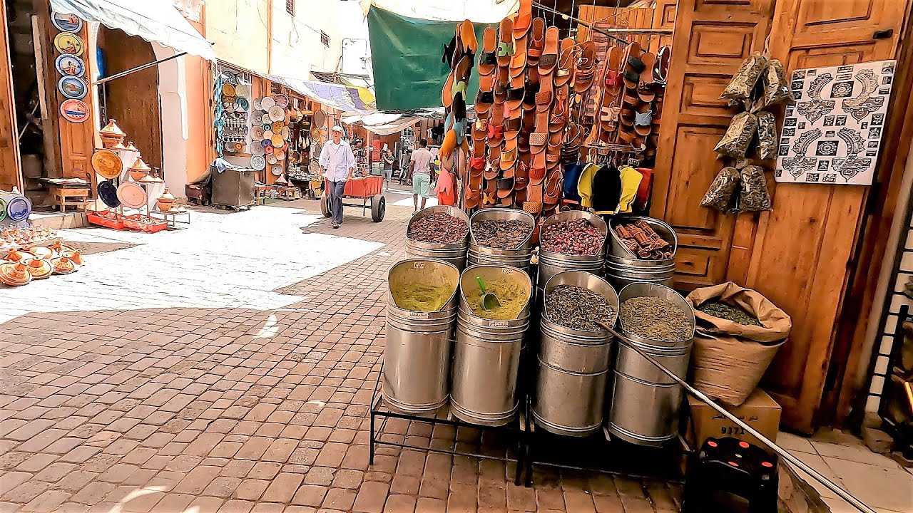 Exploring The Souks of Marrakech. Walking Tour | Morocco