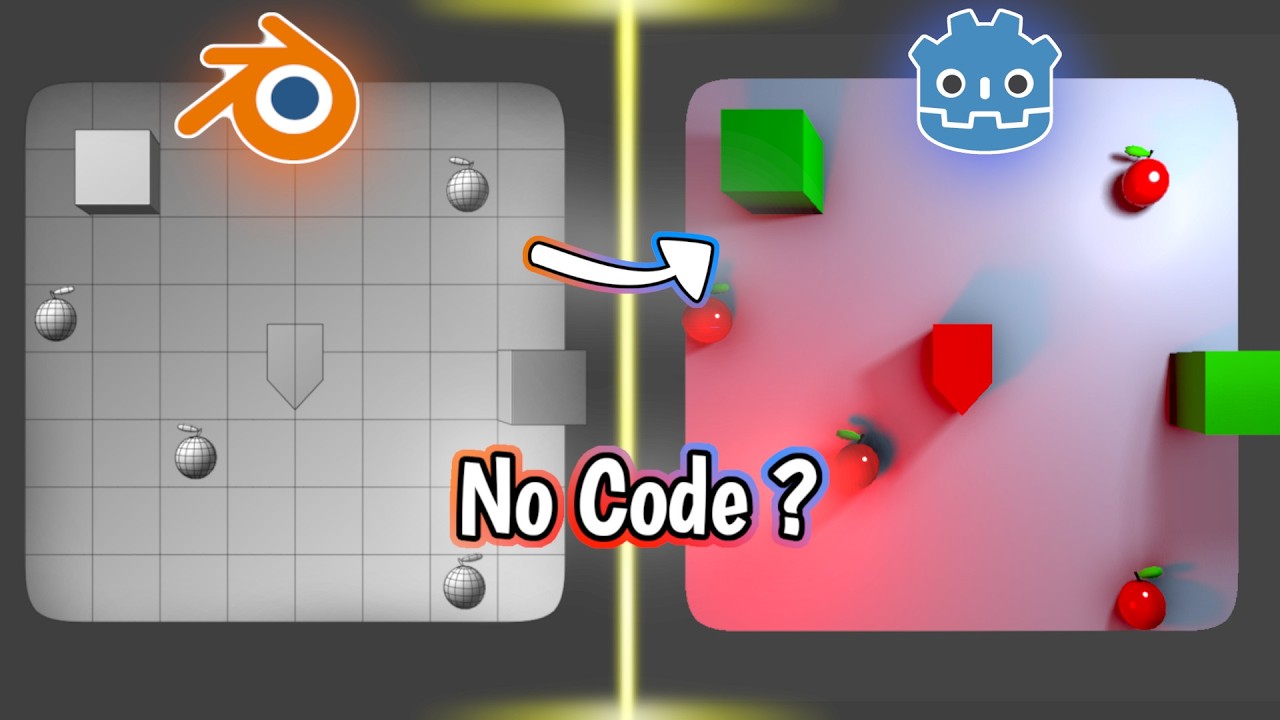 Making A Game ONLY with Blender ? ( run it with Godot )