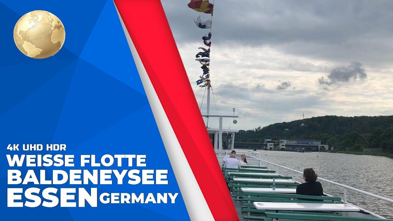 Baldeneysee Boat Tour with Weisse Flotte in Essen, Germany | 4K UHD HDR