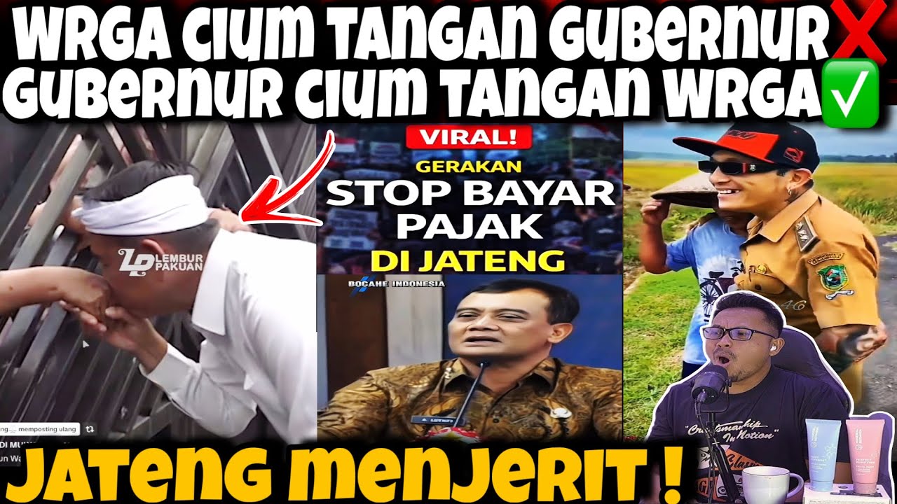 WARGA CIUM TANGAN GUBNUR NO❗️GUBRNUR CIUM TANGAN WARGA YES -WARG4 J4TENG M3NJER1T ! PAJAK NAIK 
