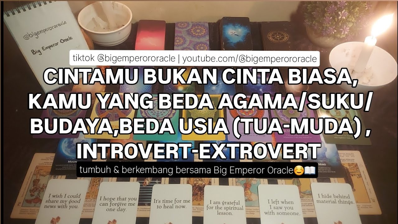 CINTAMU BUKAN CINTA BIASA,KAMU YANG BEDA AGAMA/SUKU/BUDAYA,BEDA USIA (TUA-MUDA) ,INTROVERT-EXTROVERT