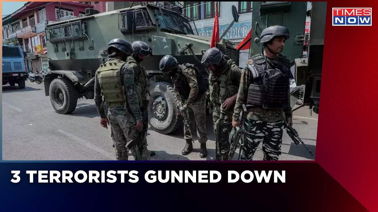 Jammu and Kashmir News: Three Terrorists Have Been Gunned Down In Pulwama | Latest News