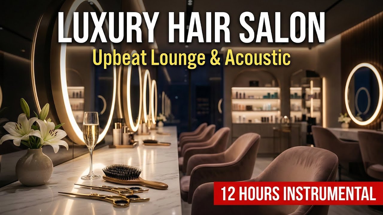 Luxury Hair Salon Music: High-End Boutique Vibe | 12 Hours Background Music for Stylists & Spas