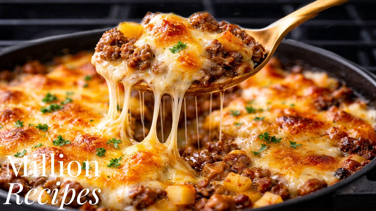 I Started Making This Cheesy Potato Skillet Every Week! 😋 It Always Turns Out Perfect