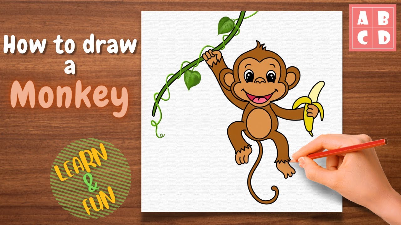 How to Draw a Monkey Easily | AnyBodyCanDraw with Sata
