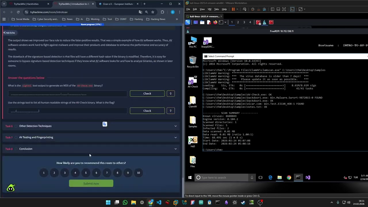 THM - Introduction to Antivirus - AV Static Detection