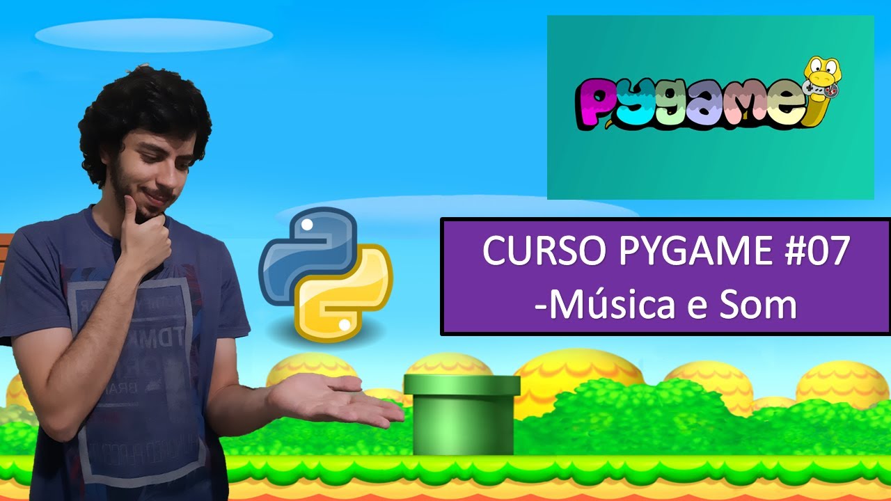 Como fazer jogos em Python! Curso Pygame #07 - Música e Som