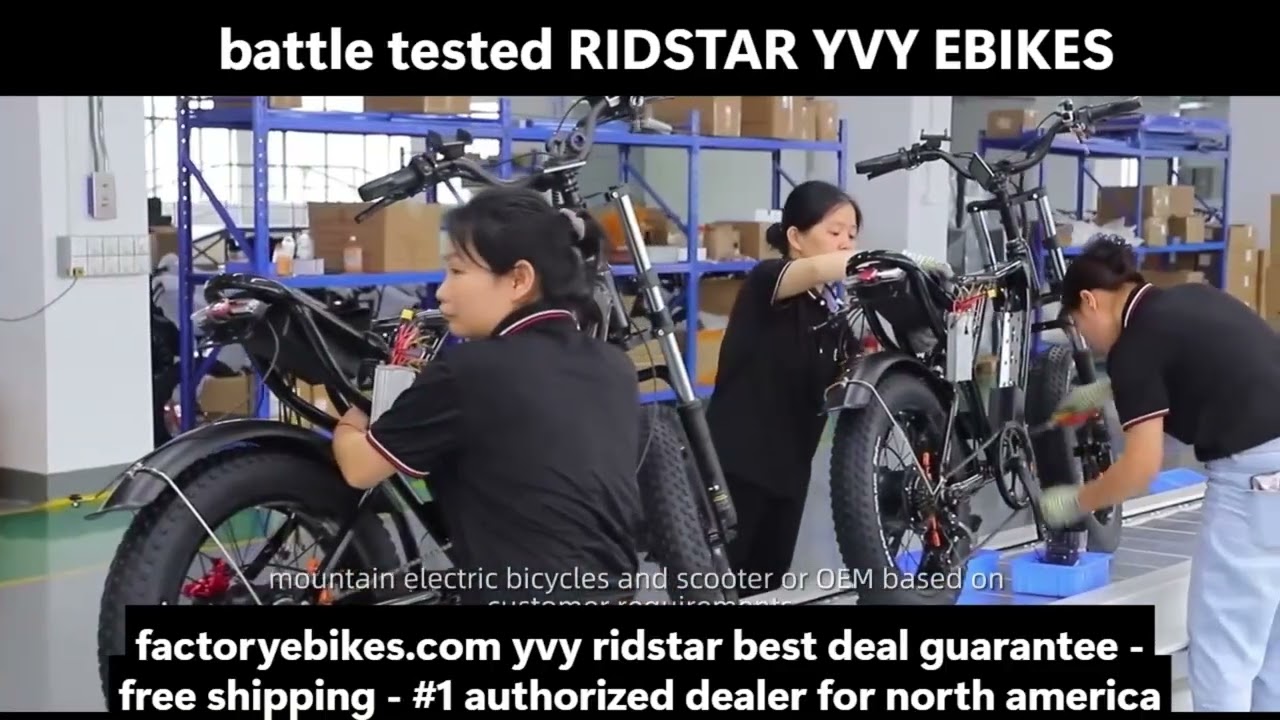yvy k20 ebike in action - production action - great quality ebike and excellent value - ridstar q20