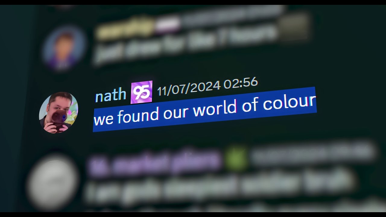 we made a lyric video from discord messages