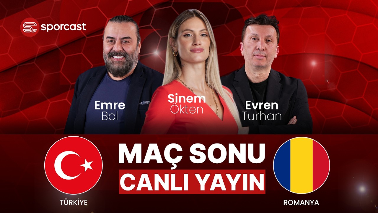 #CANLI | Milli Ma&ccedil; &Ouml;zel - T&uuml;rkiye - Romanya | Sinem &Ouml;kten & Emre Bol & Evren Turhan