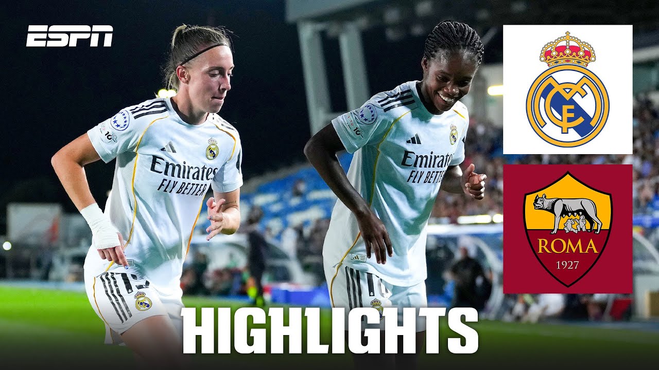 Real Madrid in PARTY MODE vs. Roma 💃 | UEFA Women's Champions League Highlights