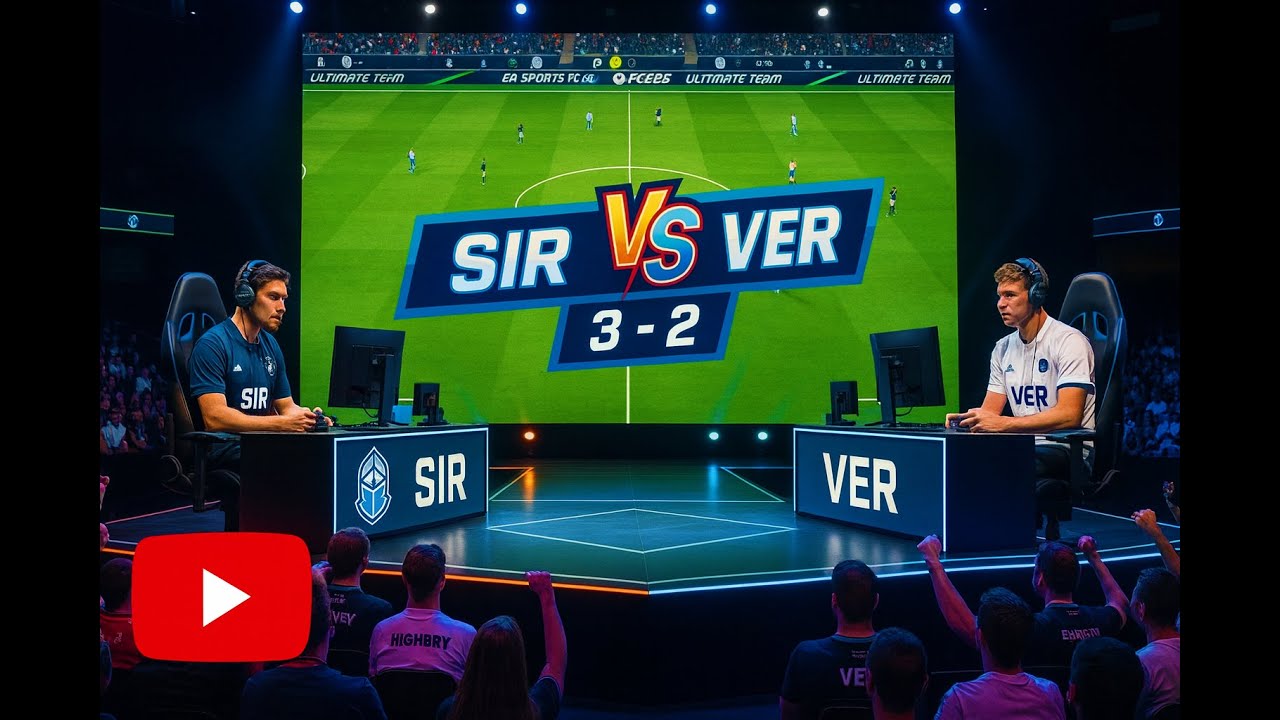 FC26 Ultimate Team | SIR vs VER | Full Match Gameplay & Result #UltimateTeam #FC26 #YouTubeGaming