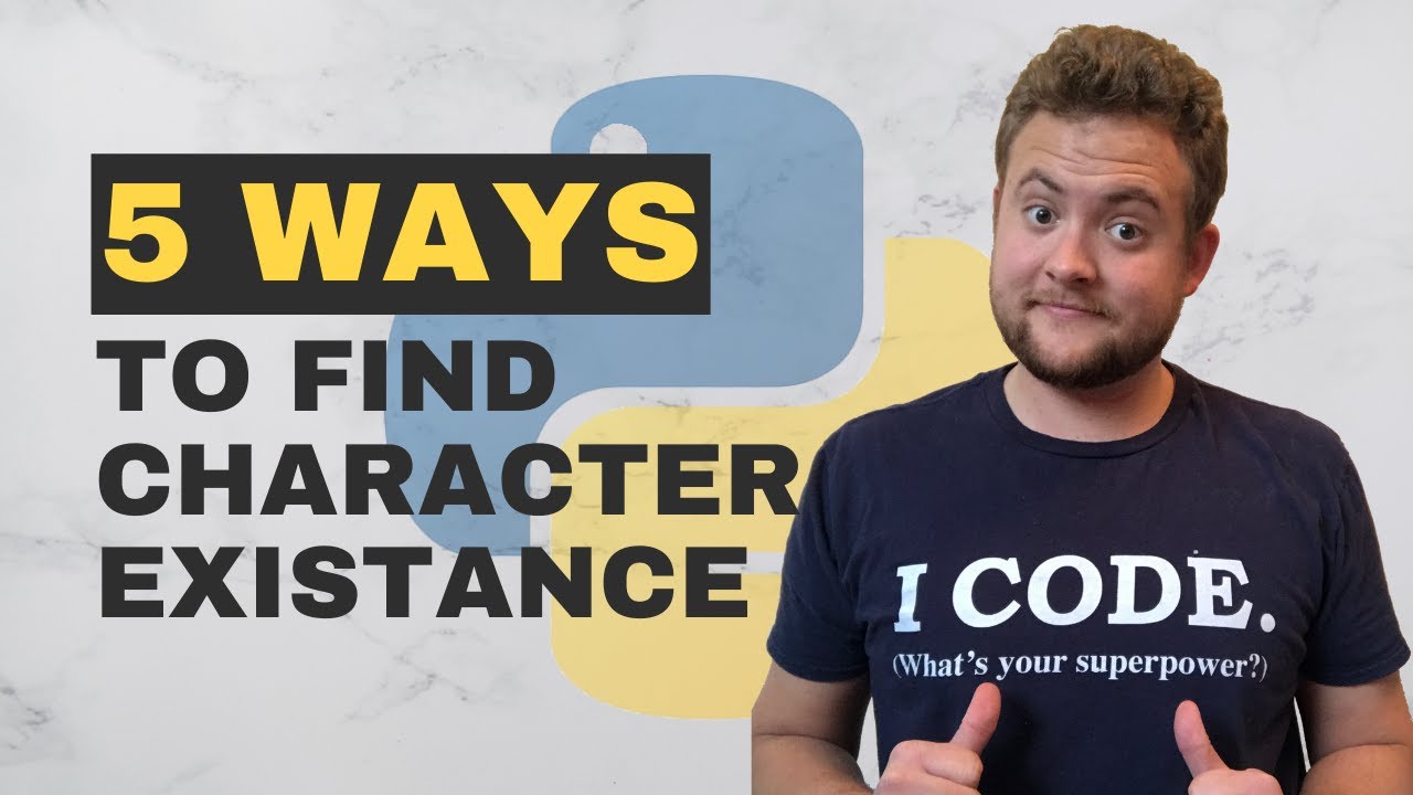 How To Check A String For A Character In Python