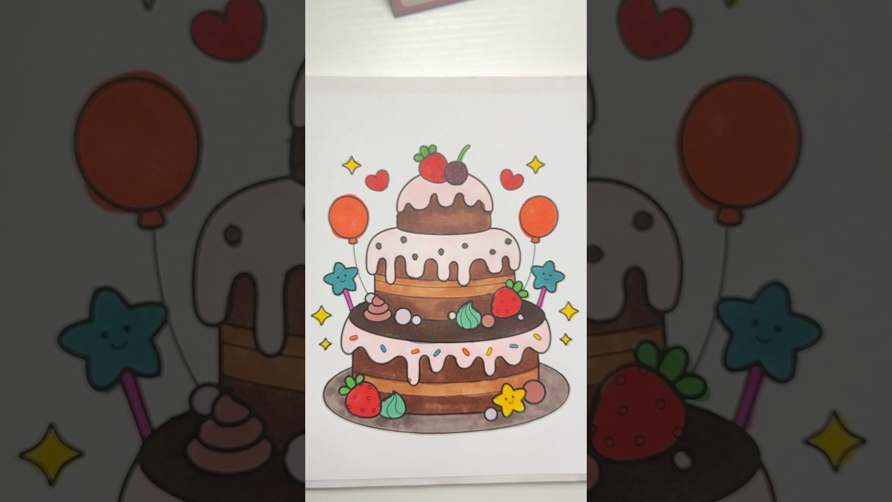 🌈 Relaxing Coloring ASMR | Marker Coloring for Stress Relief 🎧🎨 #coloringadventure #satisfying