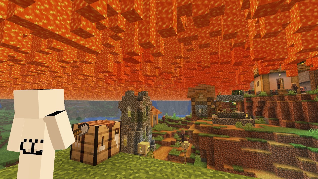 Can You Beat Minecraft If Lava ACTUALLY Falls From The Sky?