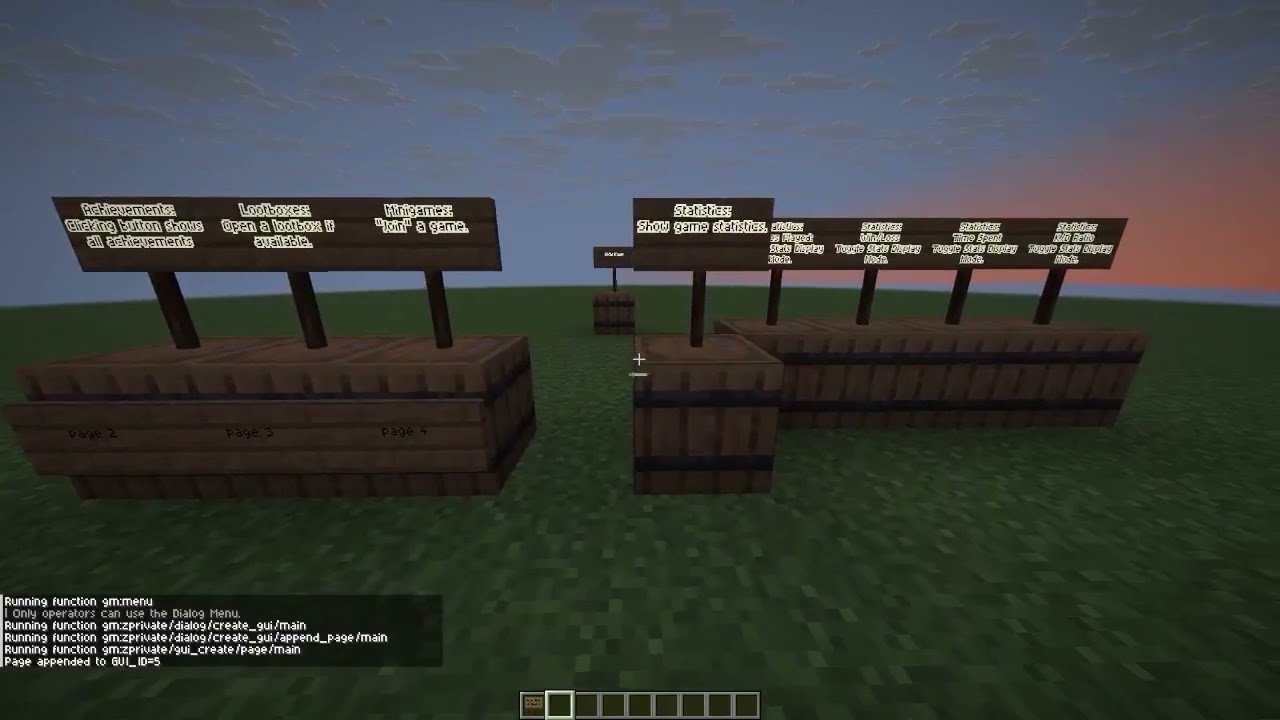 How to use GUI Maker Datapack